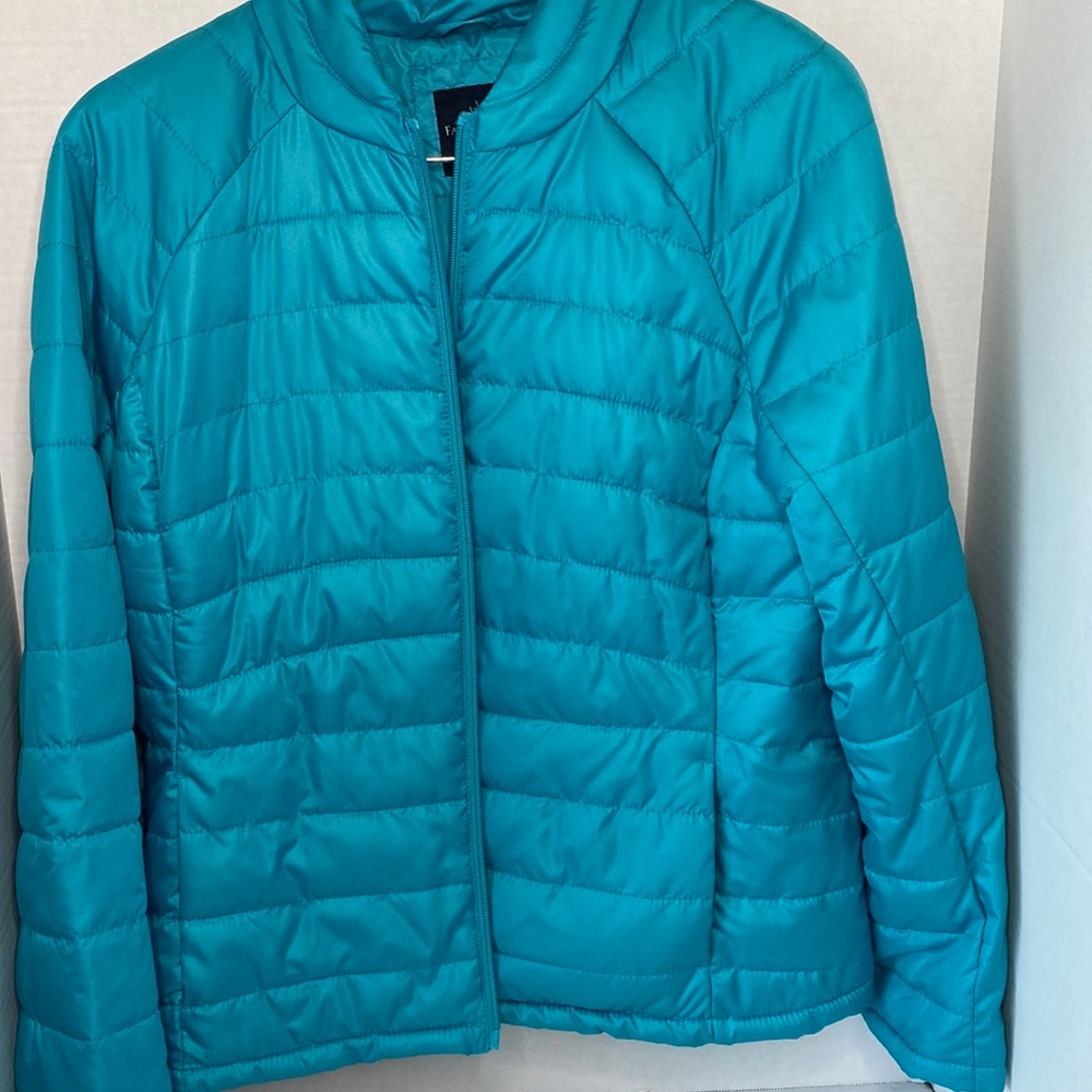 Winter jacket quilted look